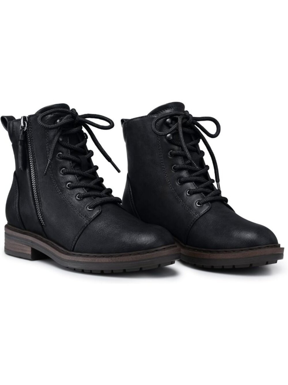 Comfortable Lace-Up Ankle Combat Boots for Women - Stylish Fall Footwear